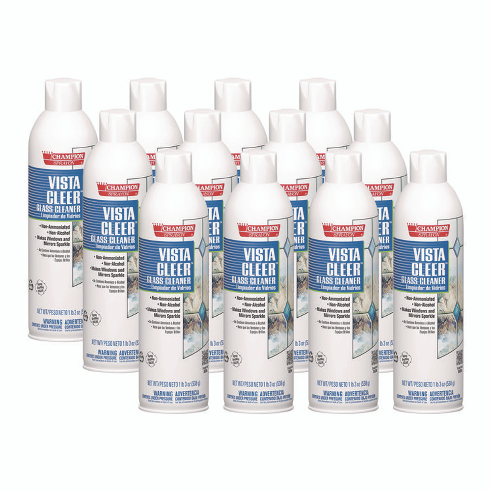 CHASE PRODUCTS 5155 Vista Cleer Ammonia-free, Clean Scent, 20 oz Aerosol Spray, 12/Carton