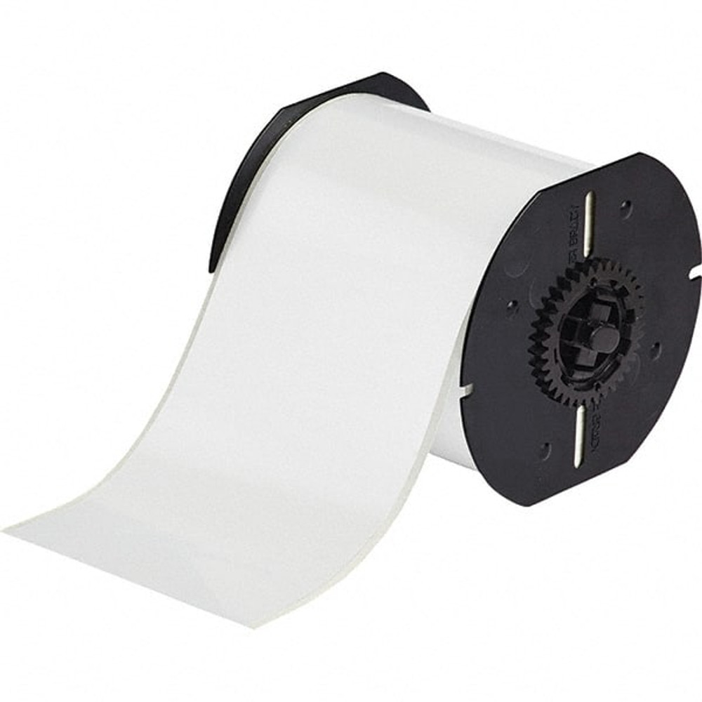 Brady 118003 Label Maker Label: White, Vinyl, 100" OAL, 1 Roll