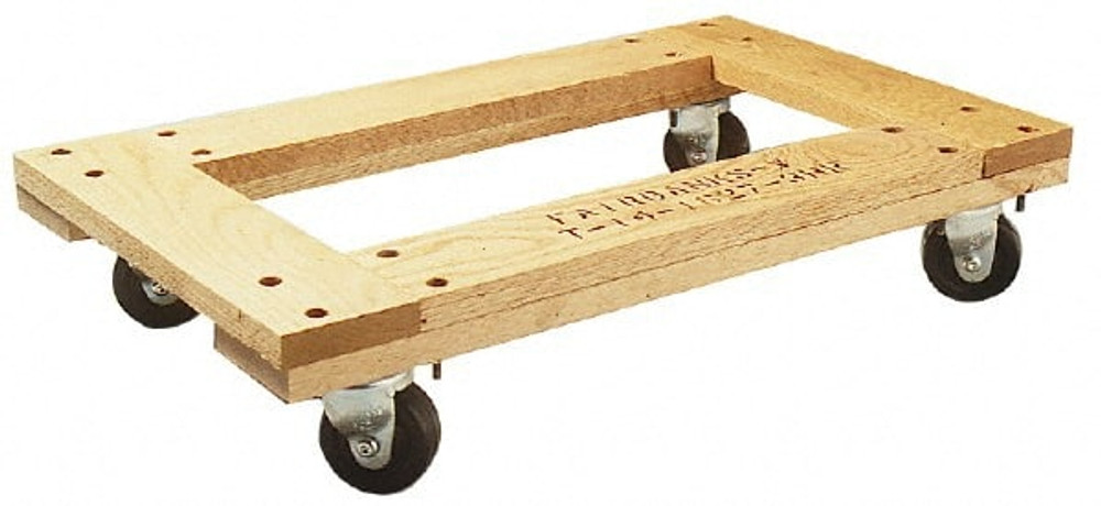 Fairbanks T-14-1627-3HR Flush Open Frame Dolly: Oak Top