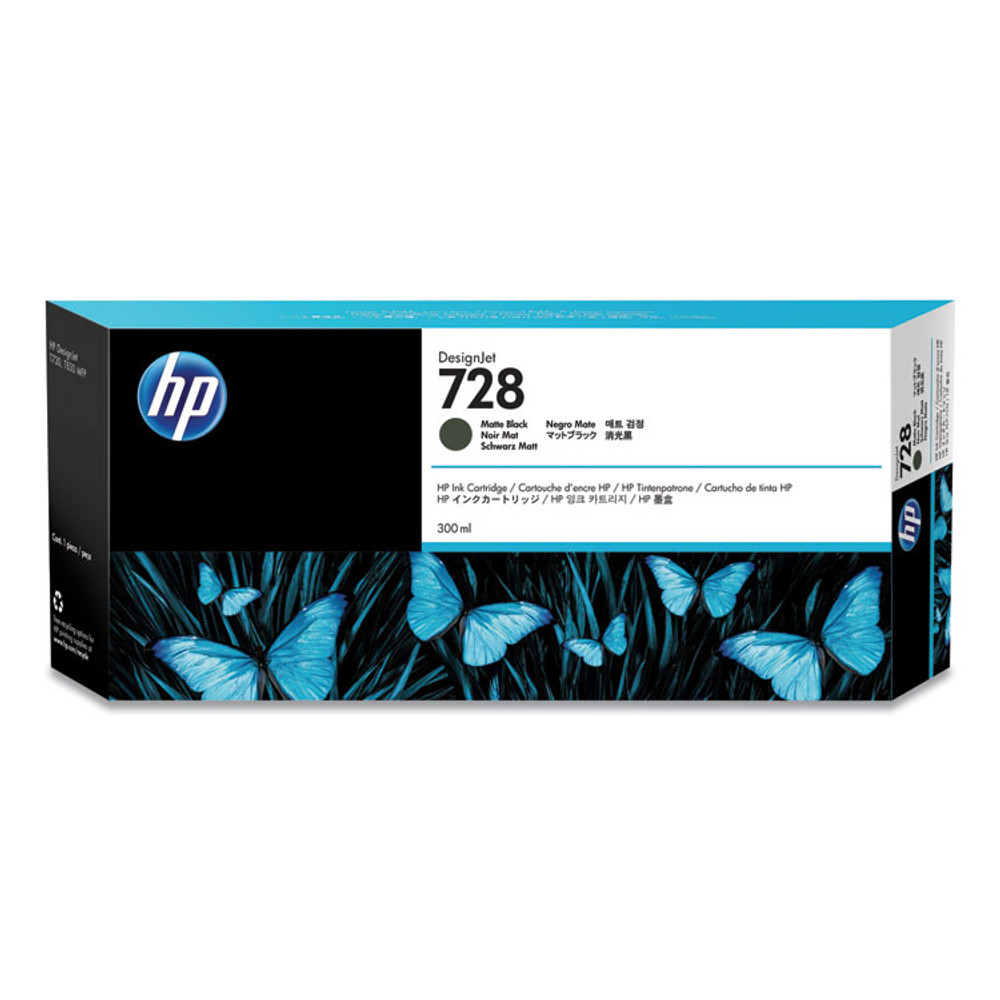 HEWLETT PACKARD SUPPLIES HP F9J68A HP 728, (F9J68A) Matte Black Original Ink Cartridge