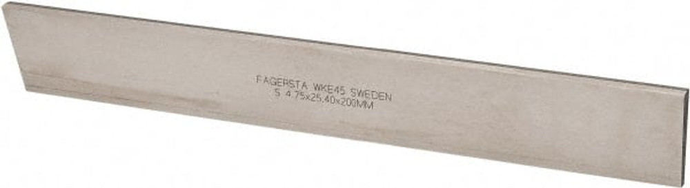 Seco 03030 Cutoff Blade: Parallel, 4.76 mm Wide, 25.4 mm High, 203.2 mm Long