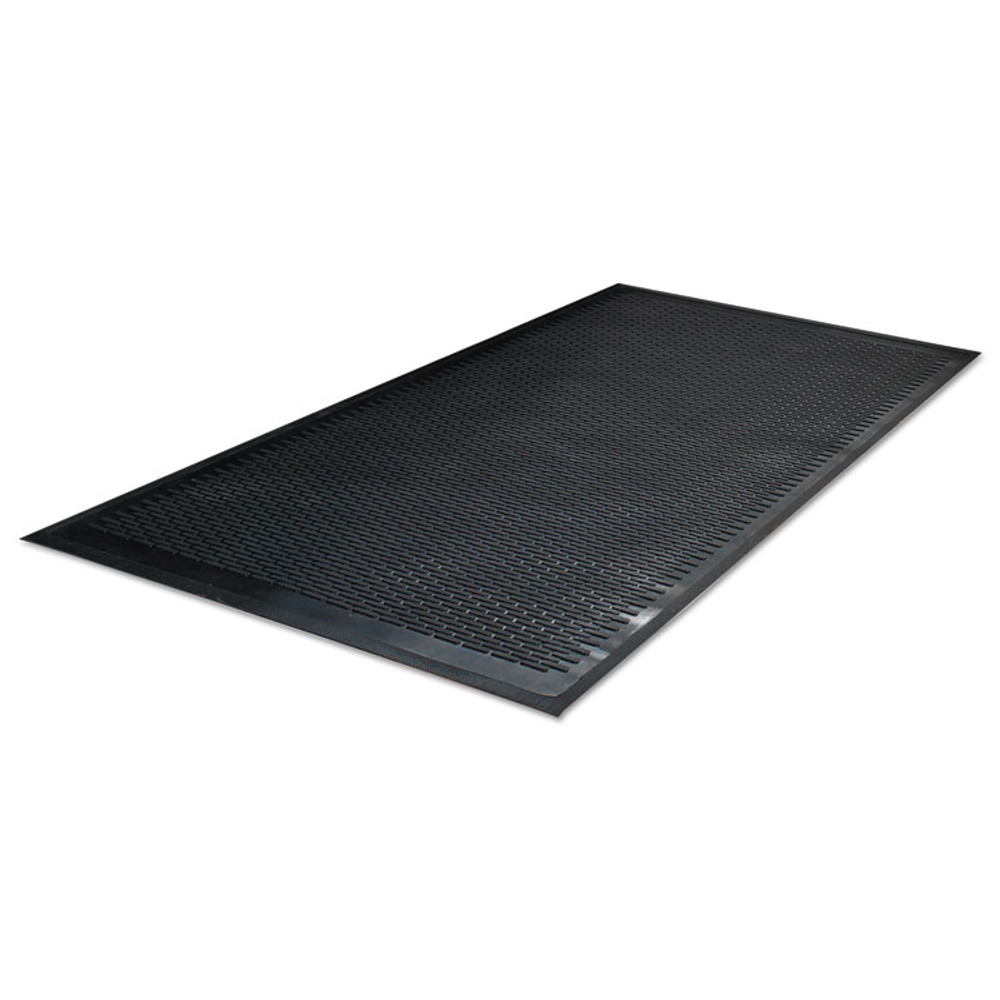 MILLENNIUM MAT COMPANY Guardian 14030500 Clean Step Outdoor Rubber Scraper Mat, Polypropylene, 36 x 60, Black