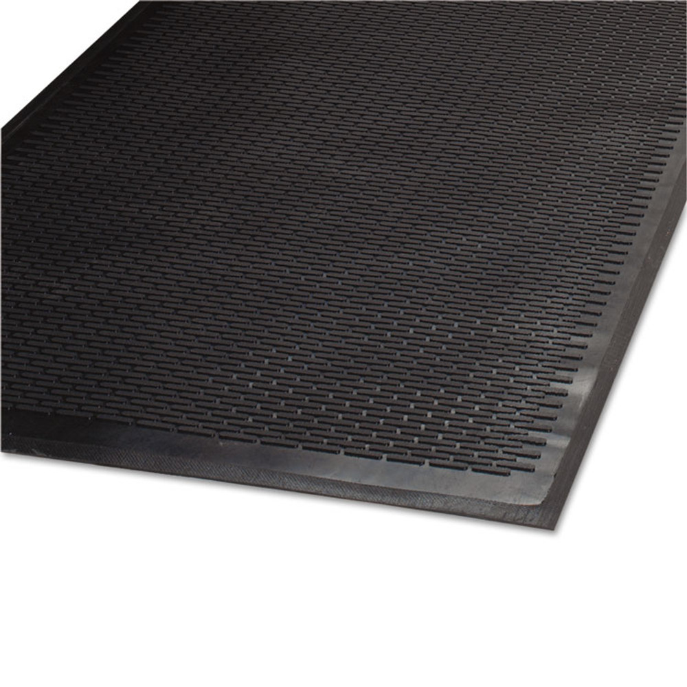 MILLENNIUM MAT COMPANY Guardian 14030500 Clean Step Outdoor Rubber Scraper Mat, Polypropylene, 36 x 60, Black