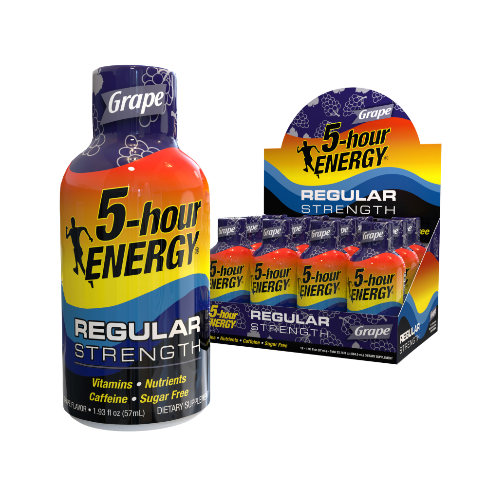 INNOVATION VENTURES, LLC. 5-Hour Energy 218123  Original Energy Drink, 2 Oz, Grape