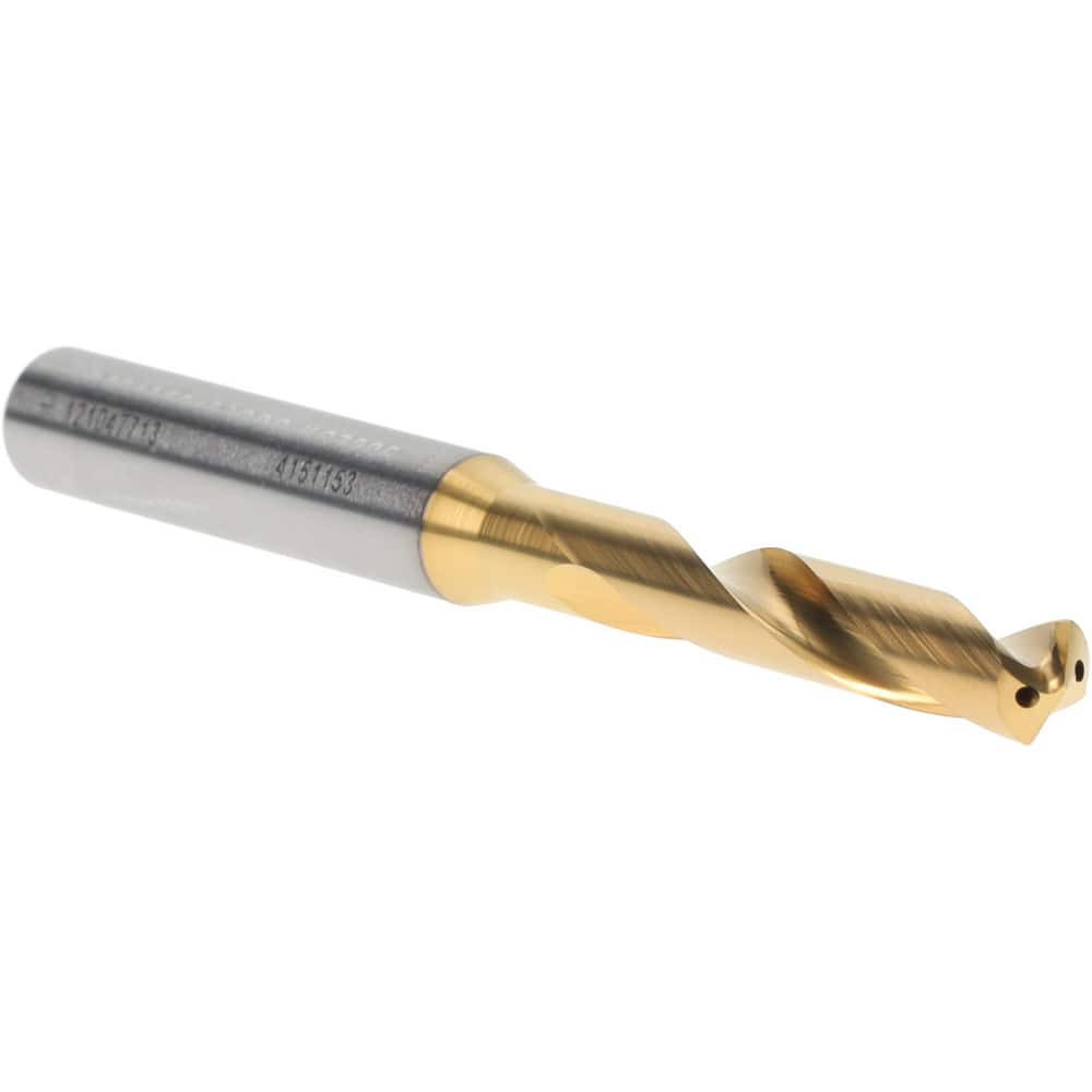 Kennametal 4151153 Screw Machine Length Drill Bit: 6.40 mm Dia, 140 deg Point, Solid Carbide