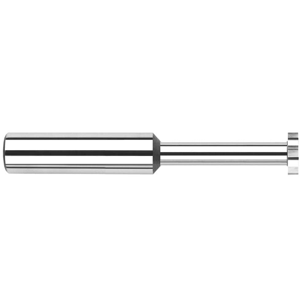 Harvey Tool 71580 Woodruff Keyseat Cutter: 0.5" Cut Dia, 0.25" Cut Width, 1/2" Shank Dia, Straight Tooth