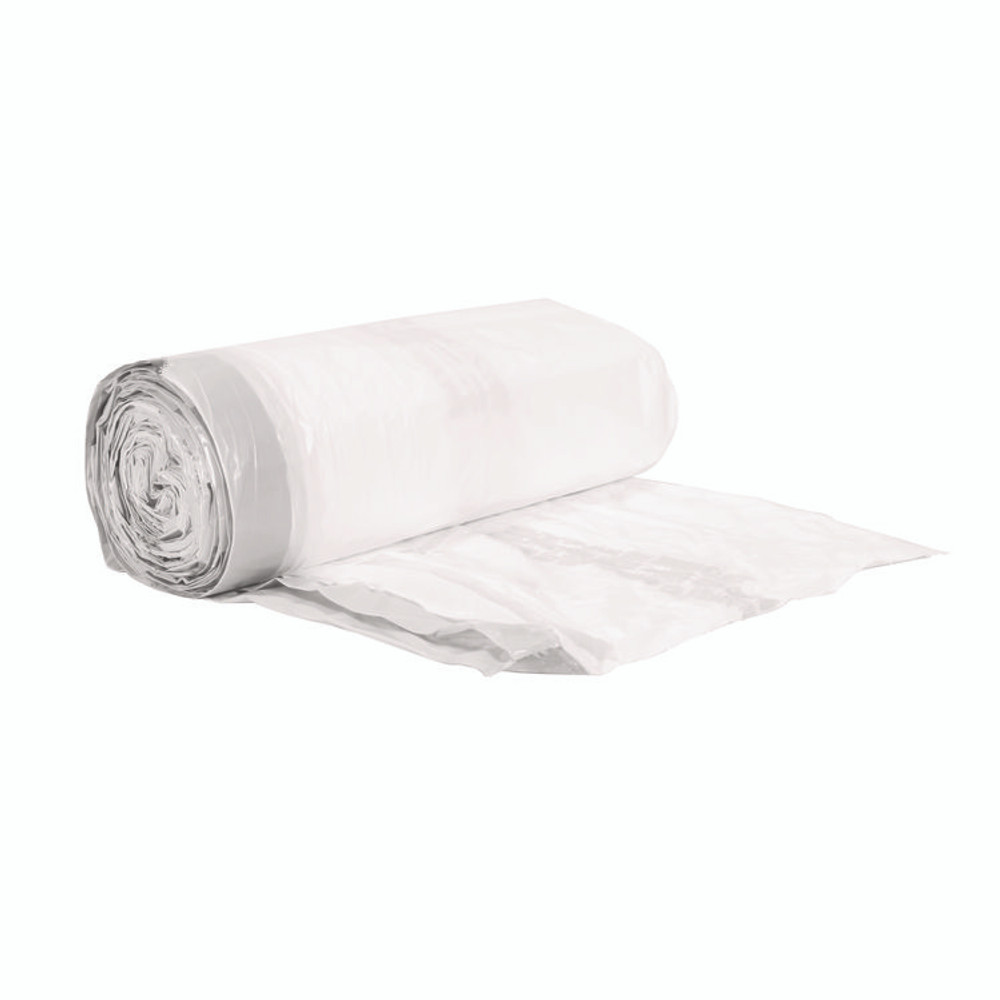 BOARDWALK 1DK100 Drawstring Kitchen Bags/Liners, Drawstring, 13 gal, 24" x 28", White, 50 Bags/Roll, 2 Rolls/Carton