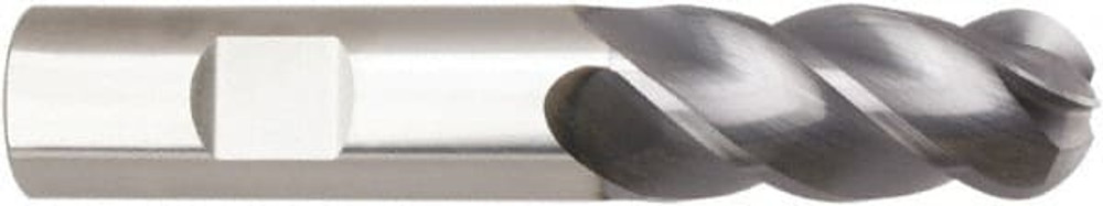 Niagara Cutter 03083839 Ball End Mill: 1" Dia, 2" LOC, 4 Flute(s), Solid Carbide