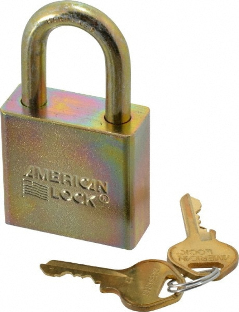 American Lock A5200GLNKA-MJ34 Padlock: Steel, Keyed Alike, 1-3/4" Wide