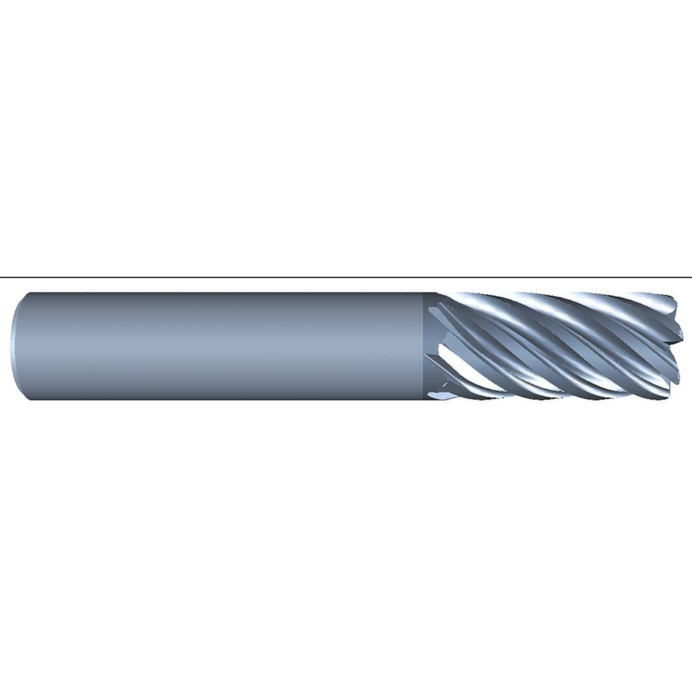 Eliminator 1350-4375-015 Corner Radius End Mill: 7/16" Dia, 1" LOC, 0.015" Radius, 7 Flutes, Solid Carbide