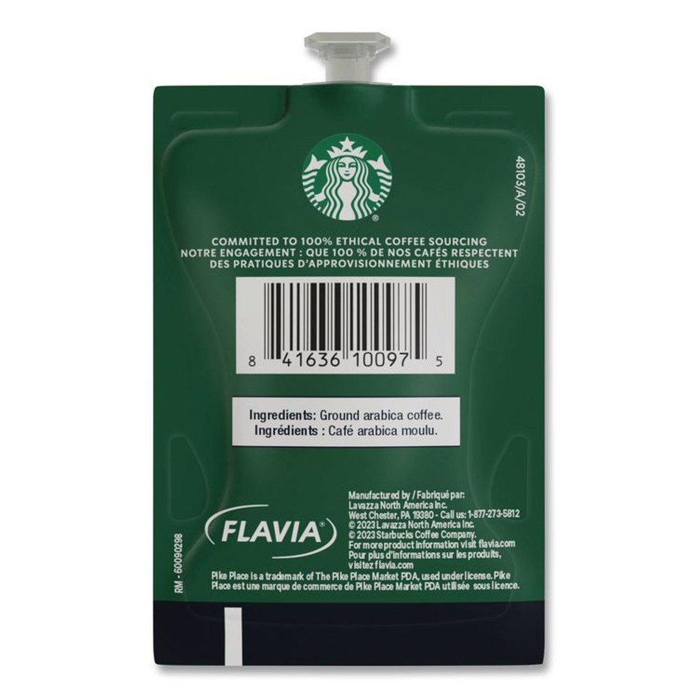 LAVAZZA FLAVIA® 48103 Starbucks Pike Place Roast Coffee Freshpack, 76/Carton
