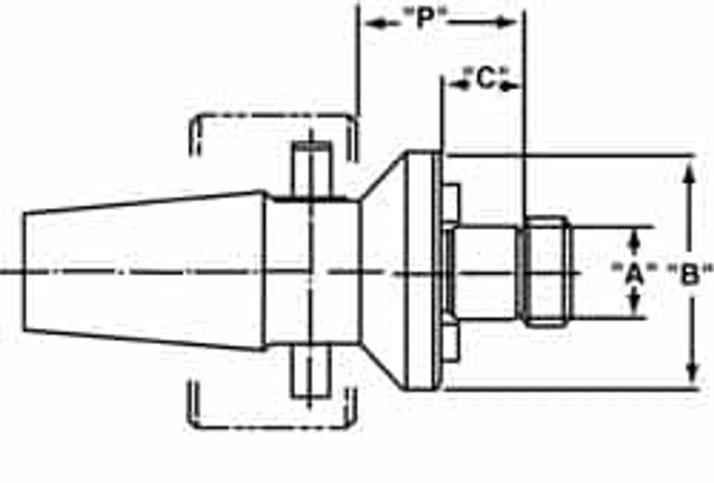 Collis Tool 70587 Shell Mill Holder: Rapid Switch 300, Taper Shank, 1.25" Pilot