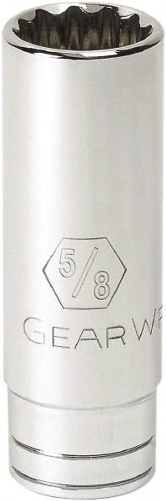 GEARWRENCH 80510D Deep Hand Socket: 3/8" Drive, 5/16" Socket, 12-Point