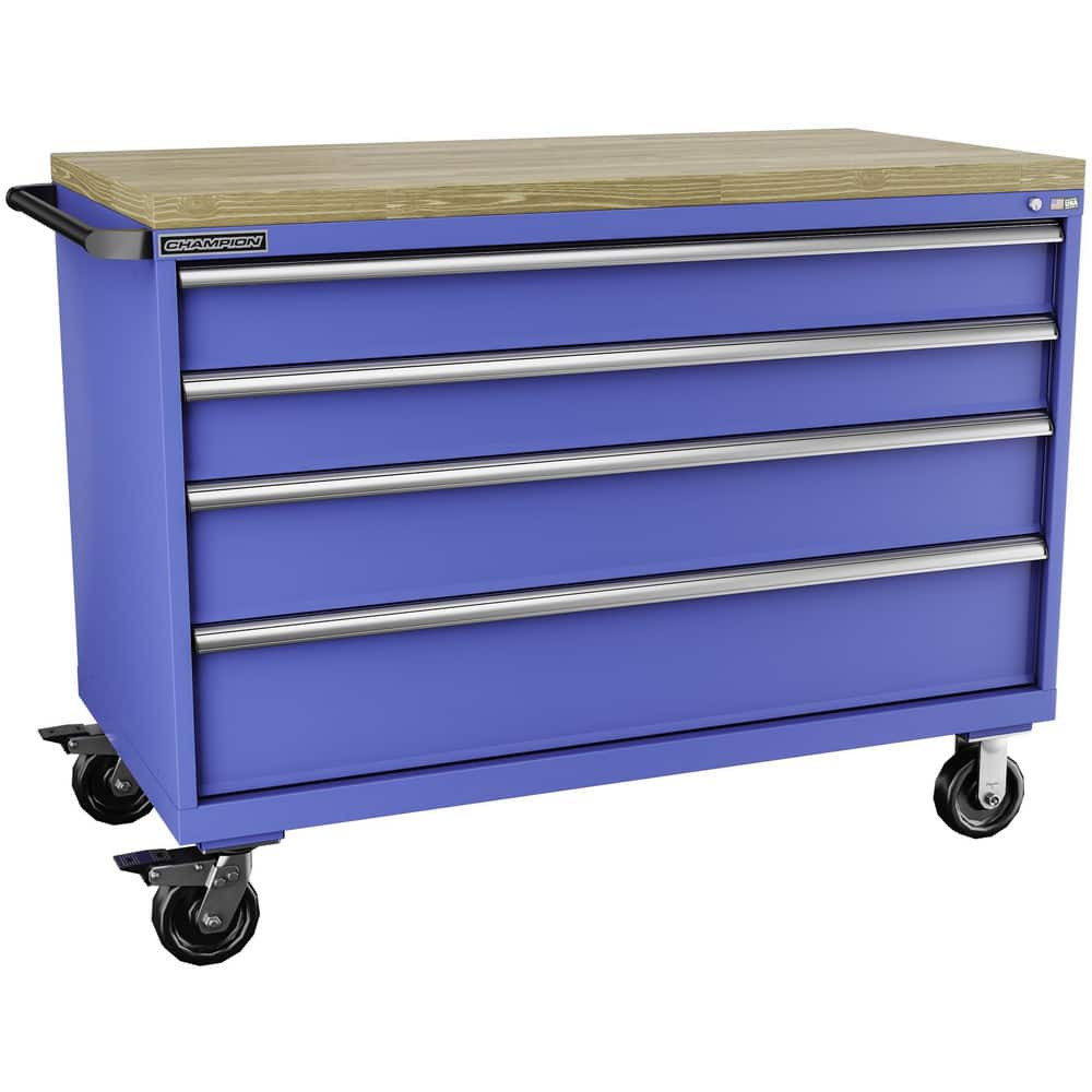 Champion Tool Storage DS15401CMBBB-BB Storage Cabinets; Cabinet Type: Welded Storage Cabinet ; Cabinet Material: Steel ; Width (Inch): 56-1/2 ; Depth (Inch): 22-1/2 ; Cabinet Door Style: Solid ; Height (Inch): 43-1/4
