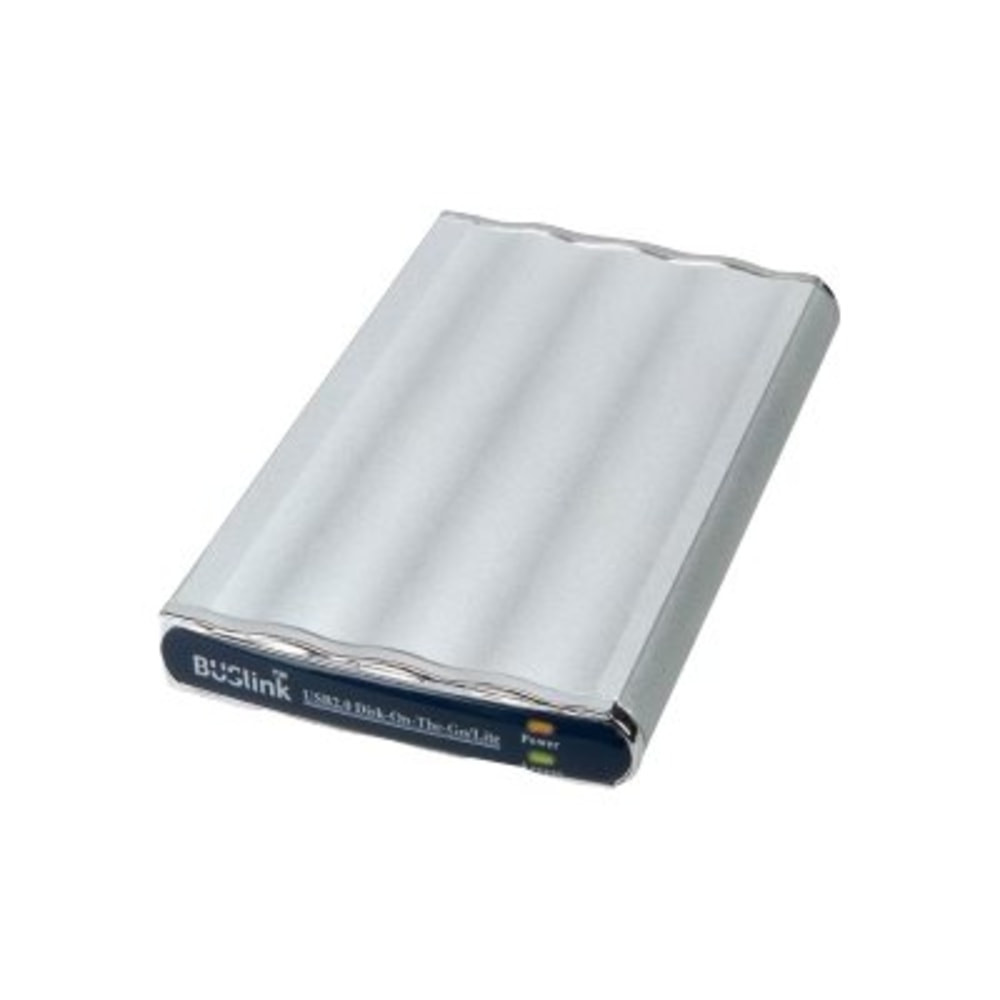 The BUSlink Disk-On-The-Go hard drive delivers high data transfer speeds. This 250GB had is external and only measures 2.5in for easy portability.  Provides sufficient storage capacity of 250 GB for your computer.  Get connected via USB 2.0 for fast data transfers, making it ideal for anyone working on the go