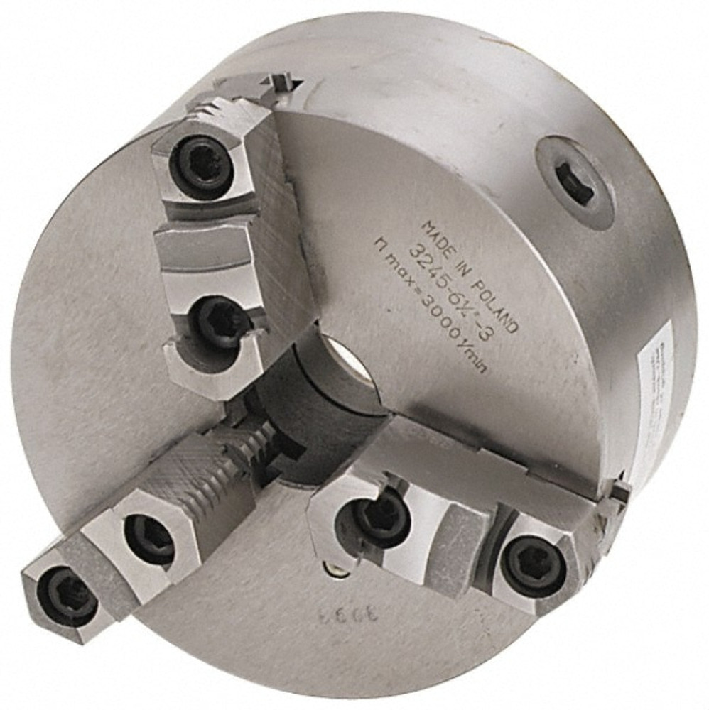 Bison 7-823-0635 Self-Centering Manual Lathe Chuck: 3-Jaw,  6-1/4" Dia