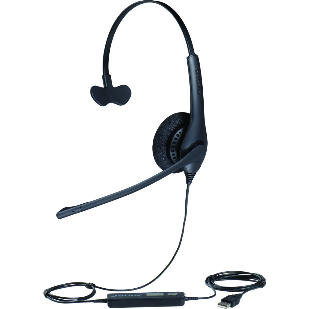 GN AUDIO USA INC. Jabra 1553-0159  BIZ 1500 Headset - Mono - USB - Wired - 32 Ohm - 20 Hz - 6.80 kHz - Over-the-head - Monaural - Supra-aural - 7.55 ft Cable - Noise Canceling