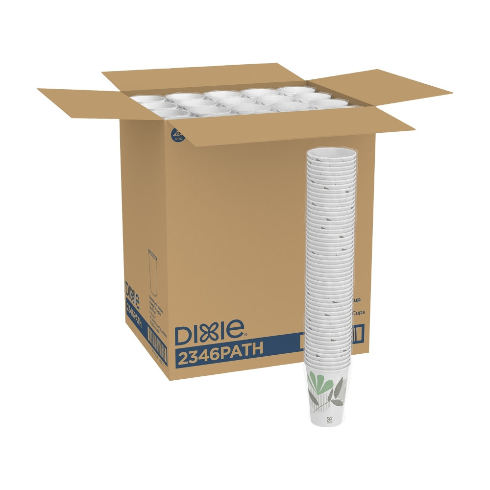 By placing these cups in the breakroom, you can ensure that every employee can enjoy a hot beverage at any time. Their outdoorsy design also makes them great for company lunches and picnics.  These insulated paper cups safely retain the heat inside.  They are equally suited for company outings.  Printed image offers a stylish appearance.  POLY-LINED to protect against soak-thru.  DURABLE sidewall strength.  COMPATIBLE with Dixie 9542 Series Lids.  DIXIE hot cups are made from materials which can tolerate and have been tested with hot liquid up to 212 degrees F the temperature, at which water boils. No tests have been performed with liquids over 212 degrees F.