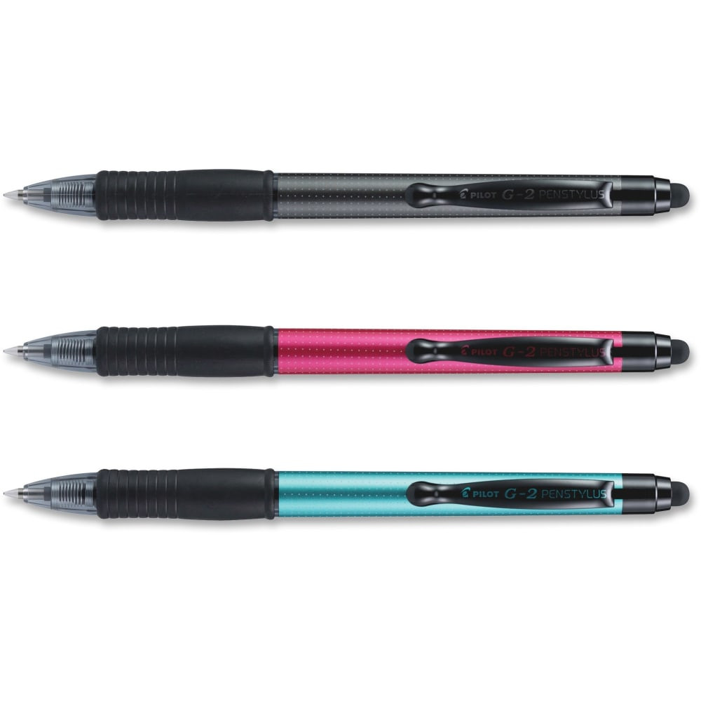 PILOT CORPORATION OF AMERICA 34312 Pilot G2 Pen Stylus - 3 Pack - Assorted