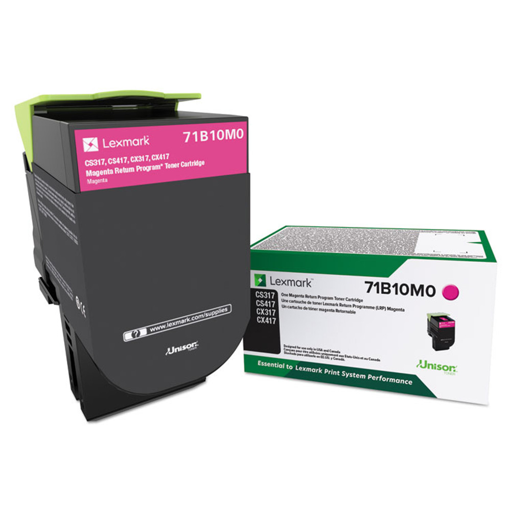 LEXMARK INT'L, INC. 71B10M0 71B10M0 Unison Toner, 2,300 Page-Yield, Magenta