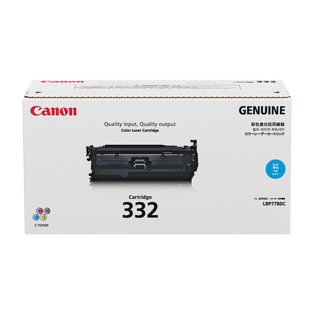 CANON USA, INC. 6262B012 Canon 332 Cyan Ink Cartridge, 6262B012AA