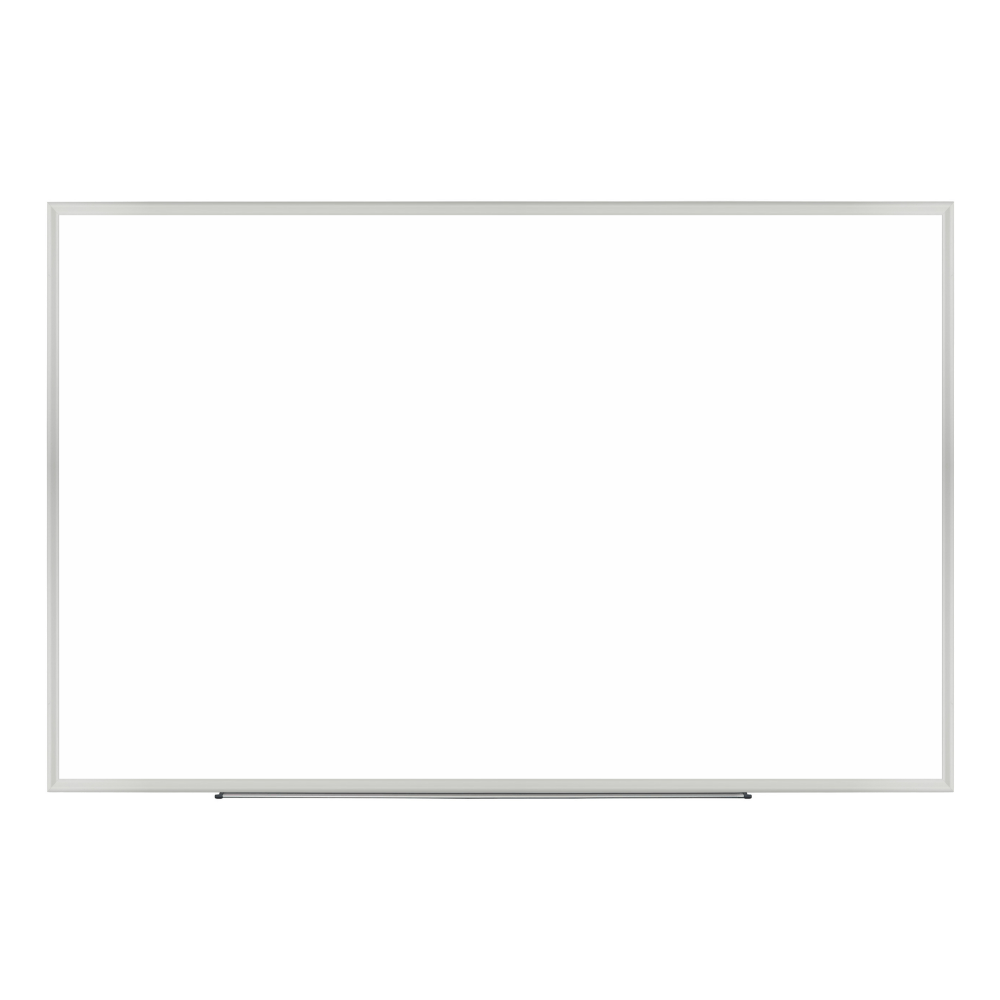 Keep your audience informed and engaged in the classroom or office conference room with this this Realspace Magnetic Dry-Erase Board. The magnetic steel surface enables smooth writing, to quickly share ideas and concepts. Plus, your formulations  will remain clear, as the white board is designed to resist ghosting.  Steel board surface offers smooth writing for important messages, light-hearted notes and brainstorming sessions.  Included marker tray keeps markers close at hand.  Magnetic board allows you to hang up important memos and notices for the office.  Easy-to-clean board surface is designed to fight ghosting, so your notes remain easy to see.  Comes with mounting hardware.  This product is heavy and/or oversized and may need more than one person to handle.