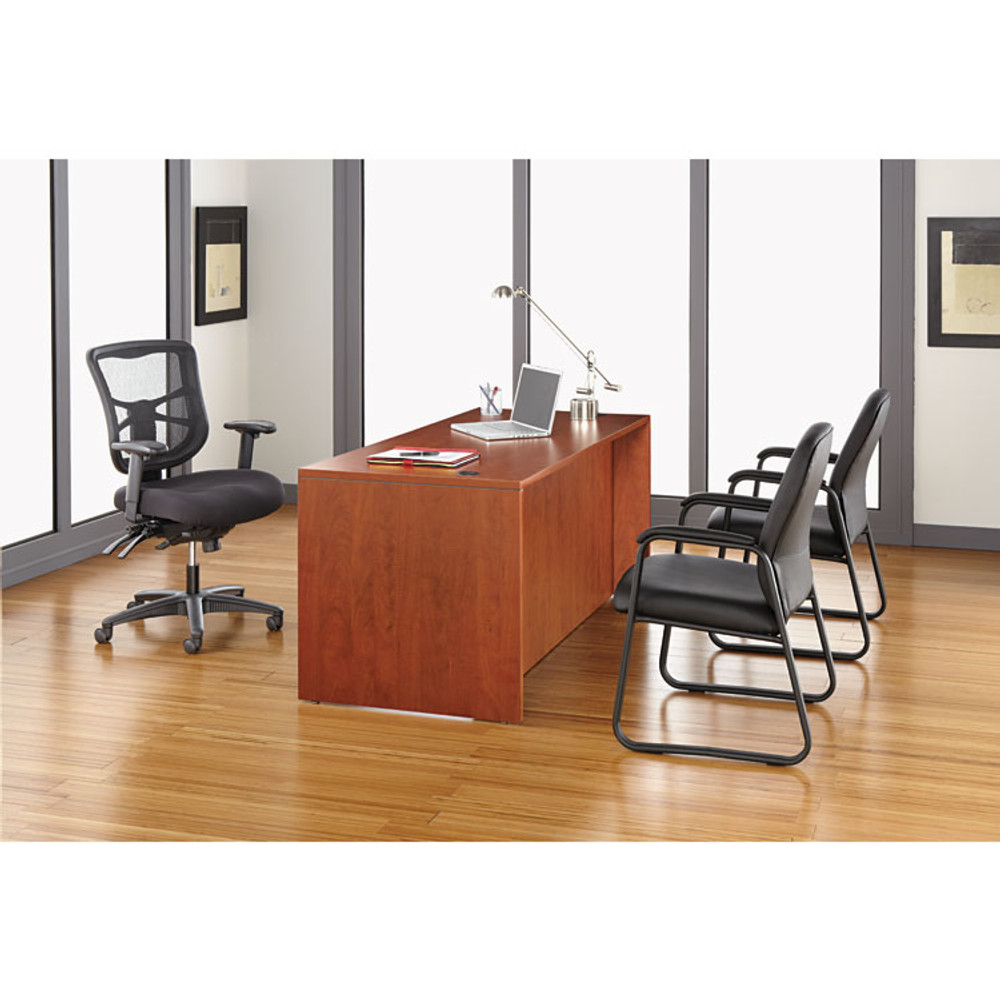 ALERA EL41ME10B Alera Elusion Series Mesh High-Back Multifunction Chair, Supports Up to 275 lb, 17.2" to 20.6" Seat Height, Black