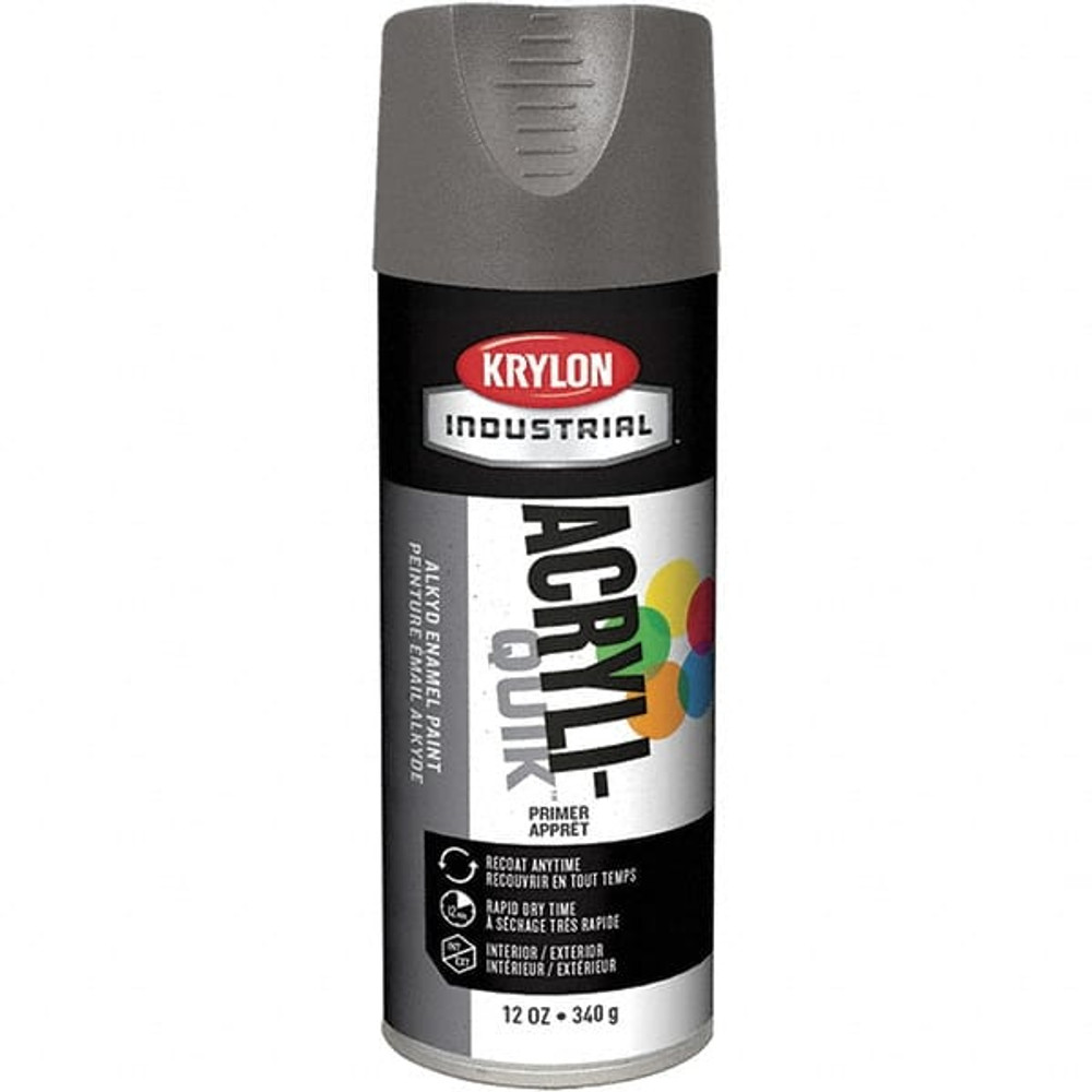Krylon K01318X24 Primer Spray Paint: Gray, Gloss, 16 oz