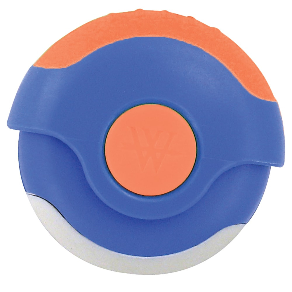 Westcott 14393-018  Antimicrobial Kids Pencil Sharpener/Eraser Combo, Bright Blue/Orange