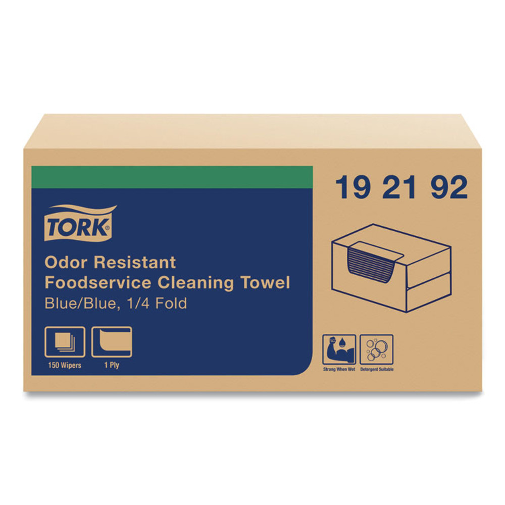 SCA TISSUE Tork® 192192 Foodservice Cloth, 13 x 24, Blue, 150/Carton