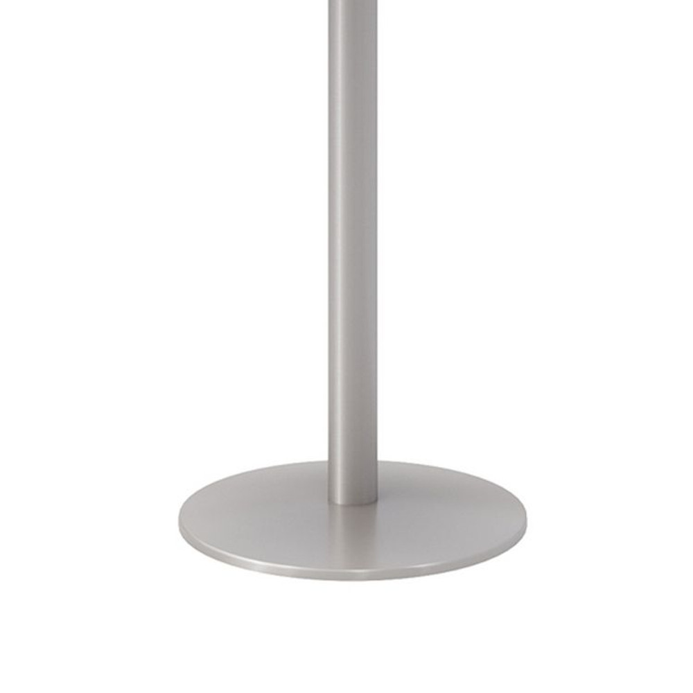 KFI STUDIOS 811774036764 Pedestal Table with Four Coral Kool Series Chairs, Round, 36" Dia x 29h, Designer White