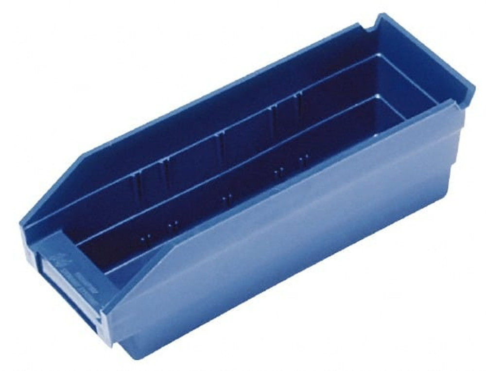 Quantum Storage QSB103BLCS Plastic Hopper Shelf Bin: Blue