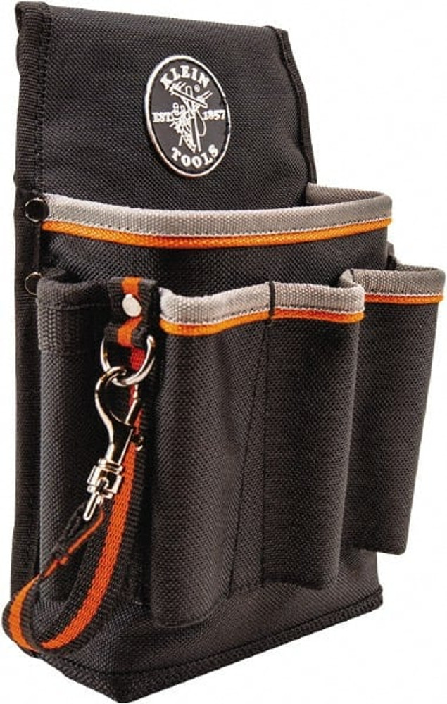 Klein Tools 5241 Tool Pouch: 6 Pockets, Black