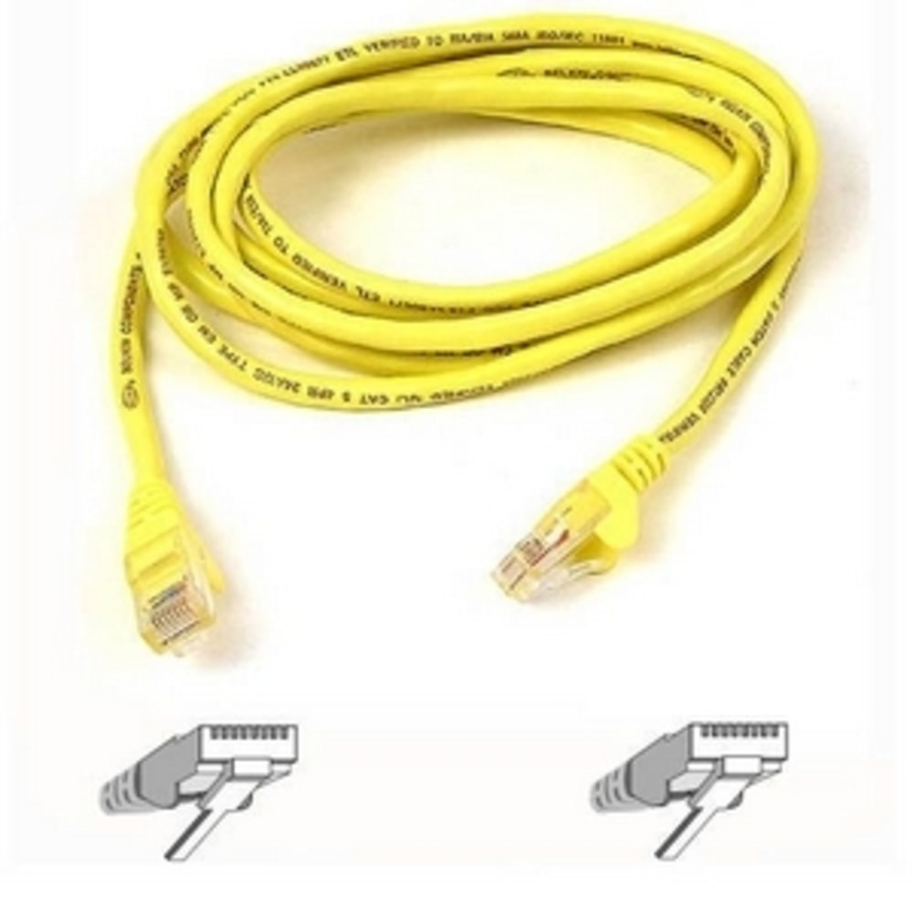 BELKIN, INC. Belkin A3X126-06-YLW  Cat5e Patch Cable - RJ-45 Male - RJ-45 Male - 6ft - Yellow