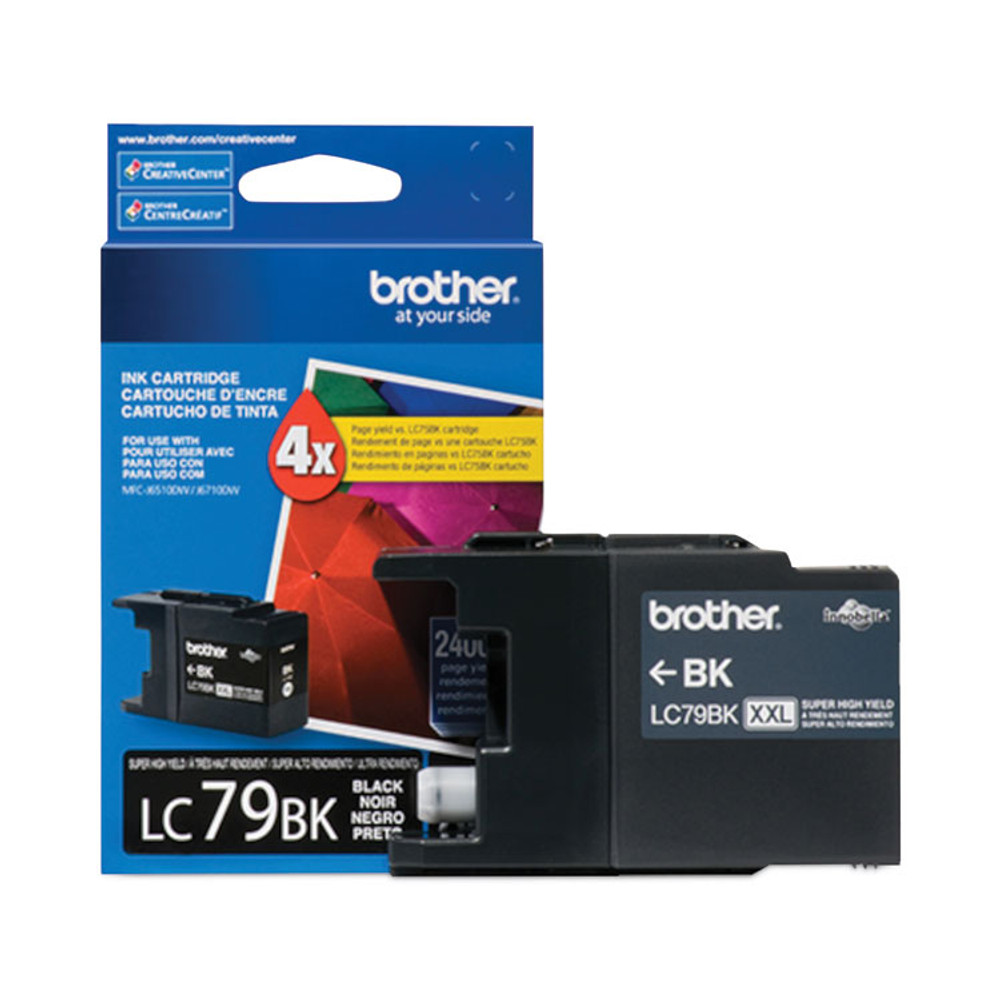 BROTHER INTL. CORP. LC79BK LC79BK Innobella Super High-Yield Ink, 2,400 Page-Yield, Black