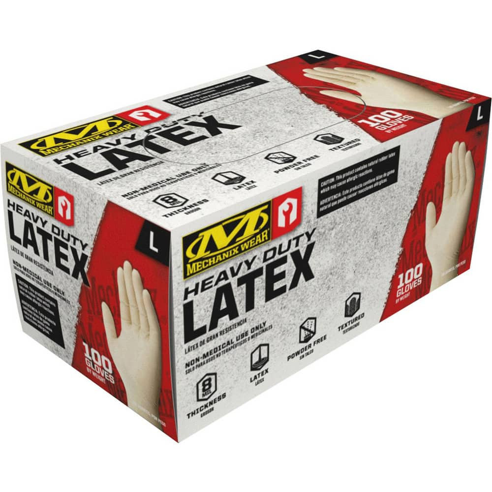 Mechanix Wear D14-00-011-100 Disposable/Single Use Gloves; Primary Material: Latex ; Package Quantity: 100 ; Powdered: No ; Grade: Industrial ; Thickness (mil): 7 ; Finish: Textured