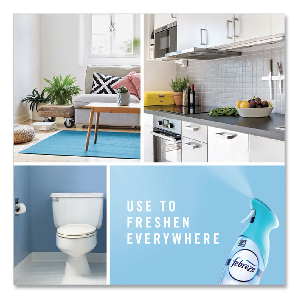 PROCTER & GAMBLE Febreze® 96257 AIR, Heavy Duty Crisp Clean, 8.8 oz Aerosol Spray, 6/Carton
