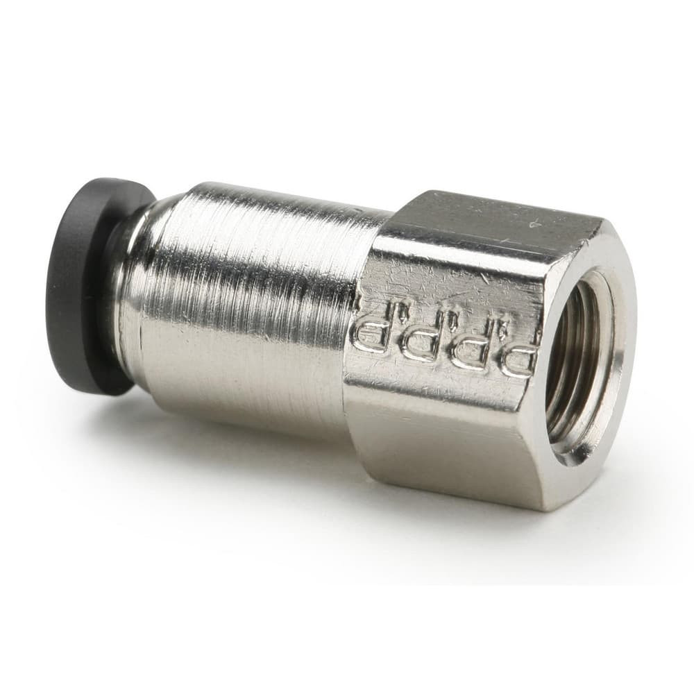 Parker 66PLP-6-6 Push-To-Connect Tube to Female & Tube to Female NPT Tube Fitting: Female Connector, 3/8" Thread, 3/8" OD