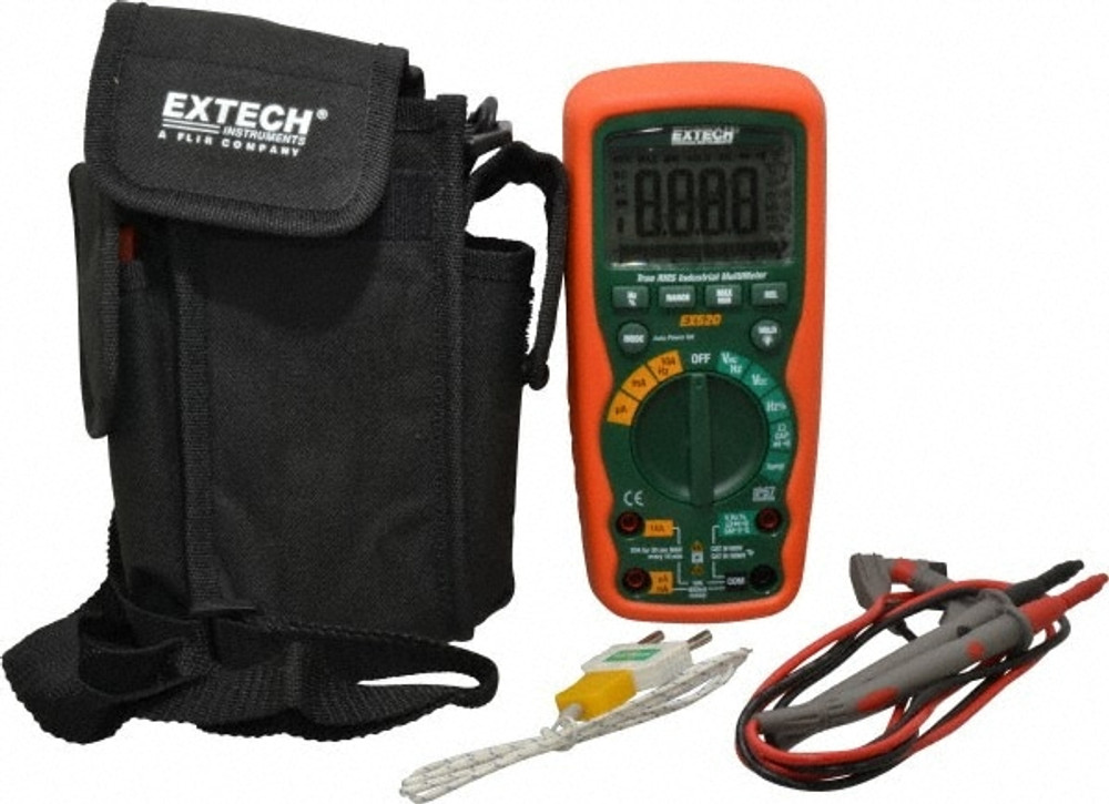 Extech EX520 CAT IV, Digital & True RMS Multimeter: 1,000 VAC/VDC