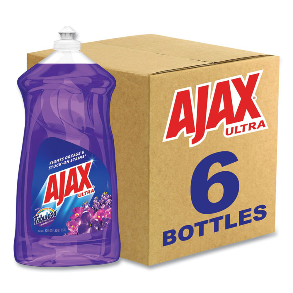 COLGATE PALMOLIVE, IPD. Ajax® 61039226CT Dish Detergent, Fabuloso Lavender Scent, 52 oz Bottle, 6/Carton