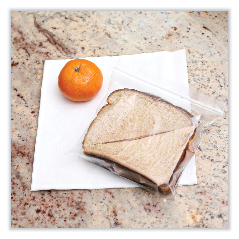 BOARDWALK SANDWICHBAG Reclosable Food Storage Bags, Sandwich, 6.5" x 5.89", Clear, 500/Box