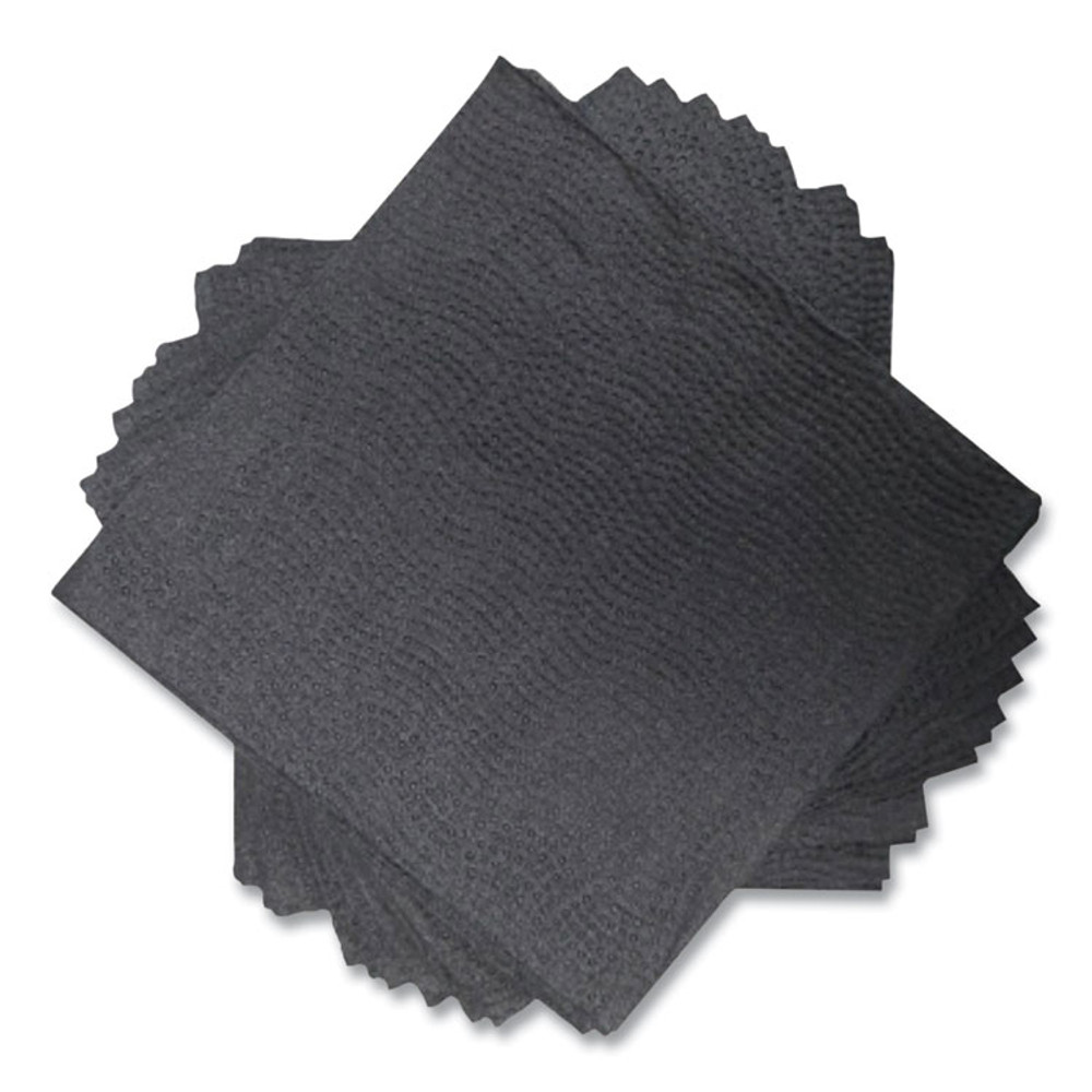MORCON Tissue VT522 Morsoft Beverage Napkins, 2-Ply, 9 x 9.5, Black, 1,000/Carton