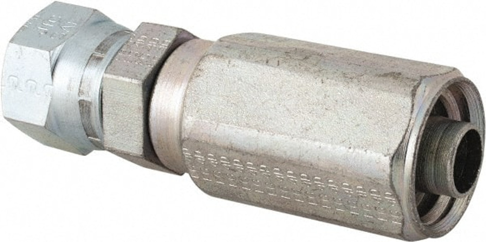 Parker 20642-8-8 Hydraulic Hose Female Swivel Fitting: 0.5" ID, 8 mm, 3/4-16