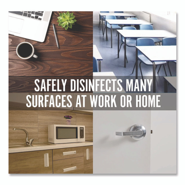 PERK 24411130 Disinfecting Wipes, 7 x 8, Fresh, White, 75 Wipes/Canister