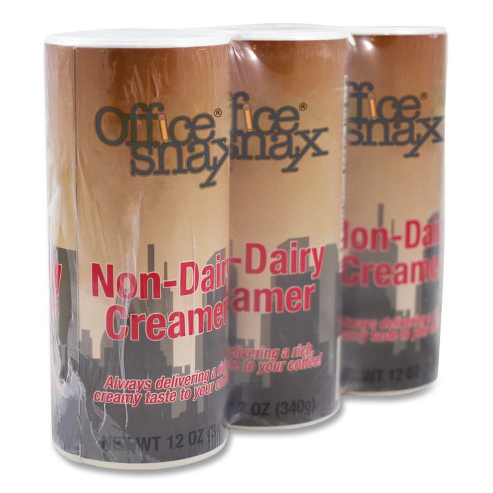 TOOTSIE ROLL INDUSTRIES Office Snax® 00020G Powdered Non-Dairy Creamer, Regular, 12 oz Canister, 3/Pack