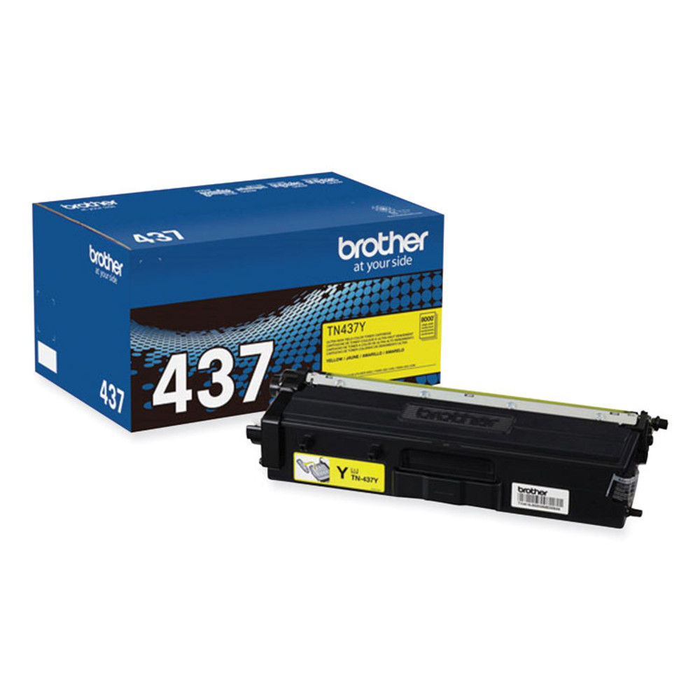 BROTHER INTL. CORP. TN437Y TN437Y Ultra High-Yield Toner, 8,000 Page-Yield, Yellow