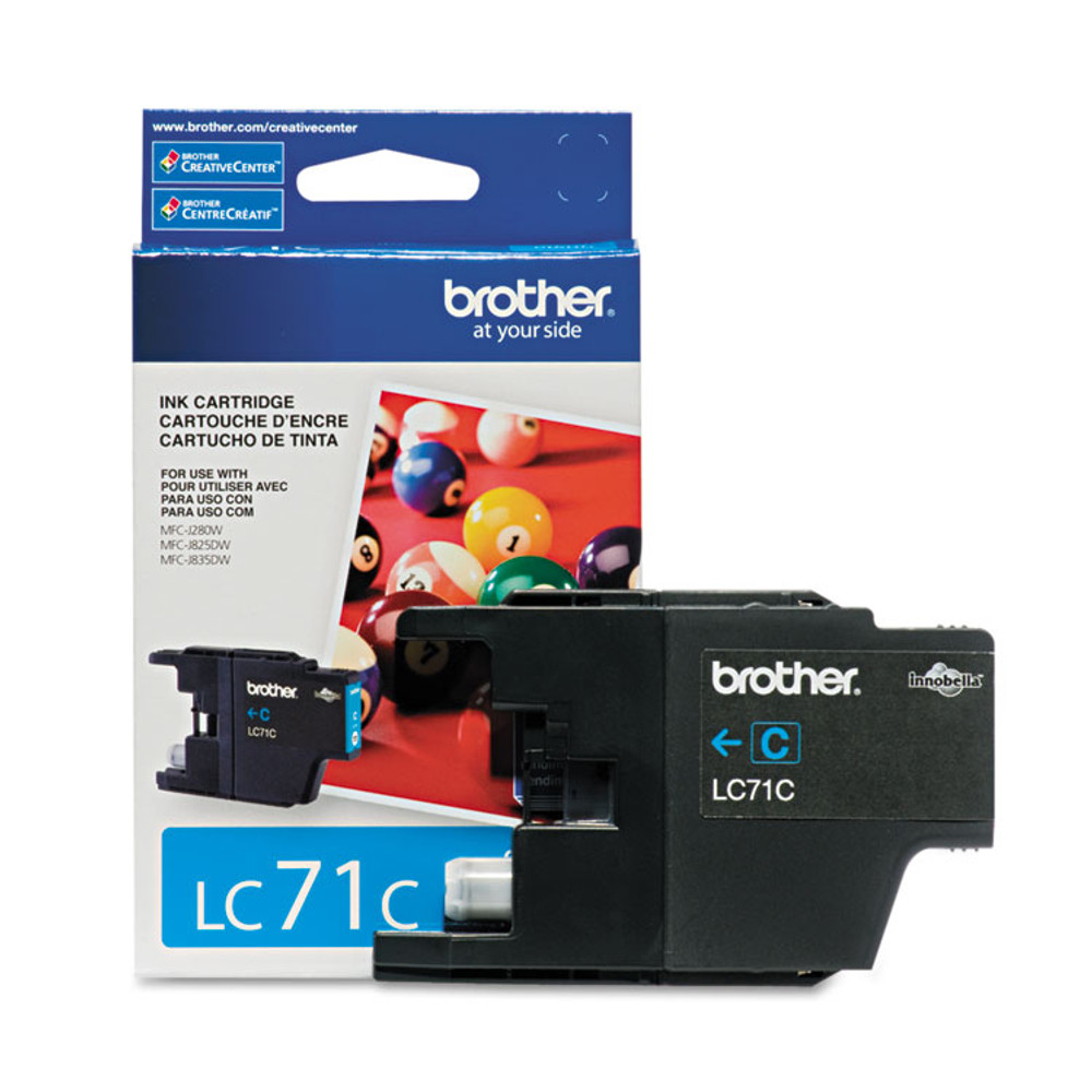 BROTHER INTL. CORP. LC71C LC71C Innobella Ink, 300 Page-Yield, Cyan