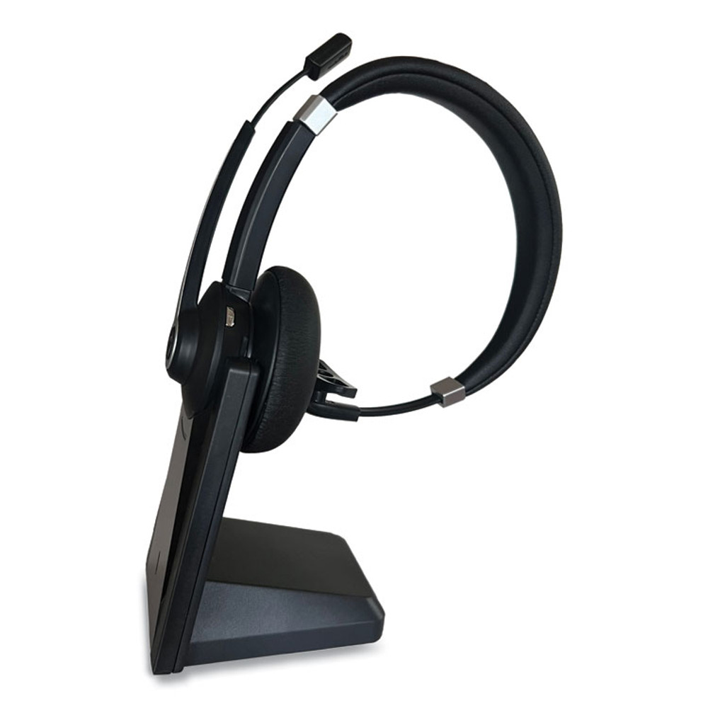 INNOVERA 70002 IVR70002 Monaural Over The Head Bluetooth Headset, Black/Silver