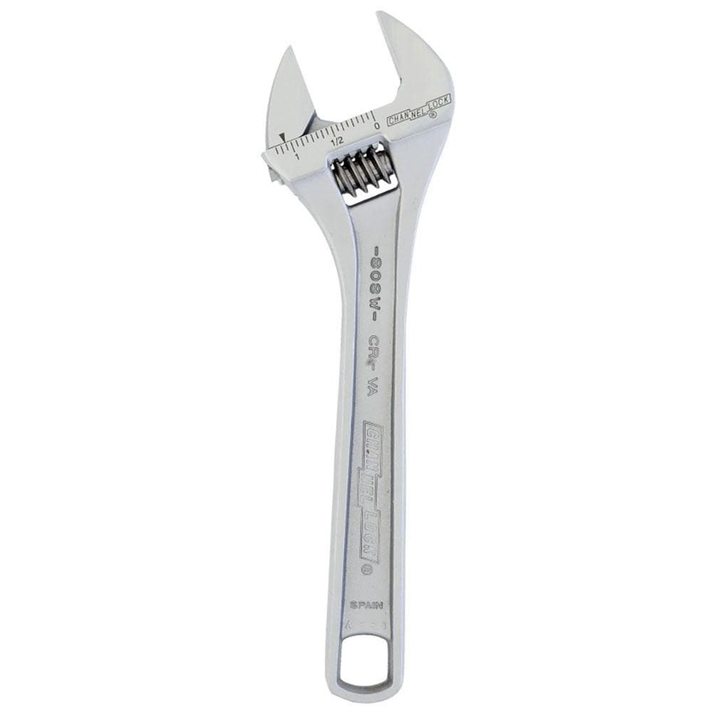 Channellock 808W BULK Adjustable Wrench: 8" OAL