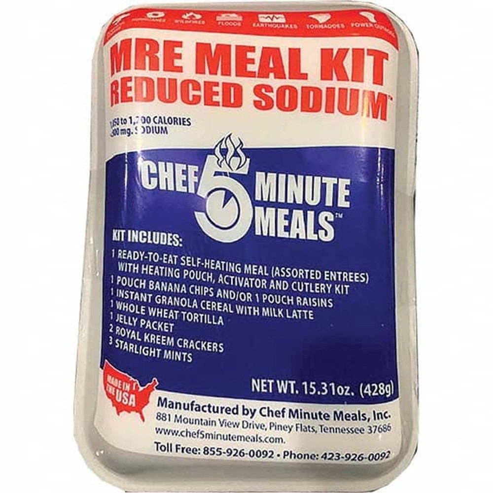 Chef Minute Meals FMLLOWS-12 Ready-to-Eat Meals; Type: Variety Assortment; Includes: Spaghetti & Meatballs, Beef Stew, Chicken Pasta Parm, Chicken Creole w/Brown Rice, Chicken Patty in BBQ Sauce w/Rice & Beans & Pasta Fagioli; Contents/Features: Inst